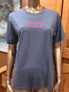 Unbranded Blue Graphic Tee - "This Is What You Came For" Youth size